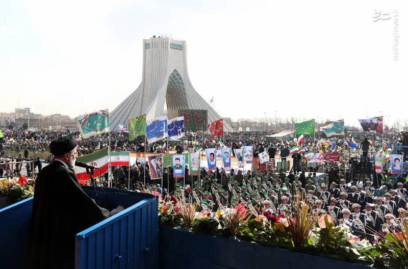 President Ebrahim Raisi addressed millions of Iranians celebrating 45th anniversary of the Islamic Revolution across Iran